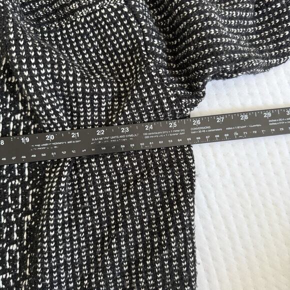 J Jill Fisherman Sweater Cardigan XL Marled Chunky Knit Wool Shawl Coastal Prep - Picture 9 of 11